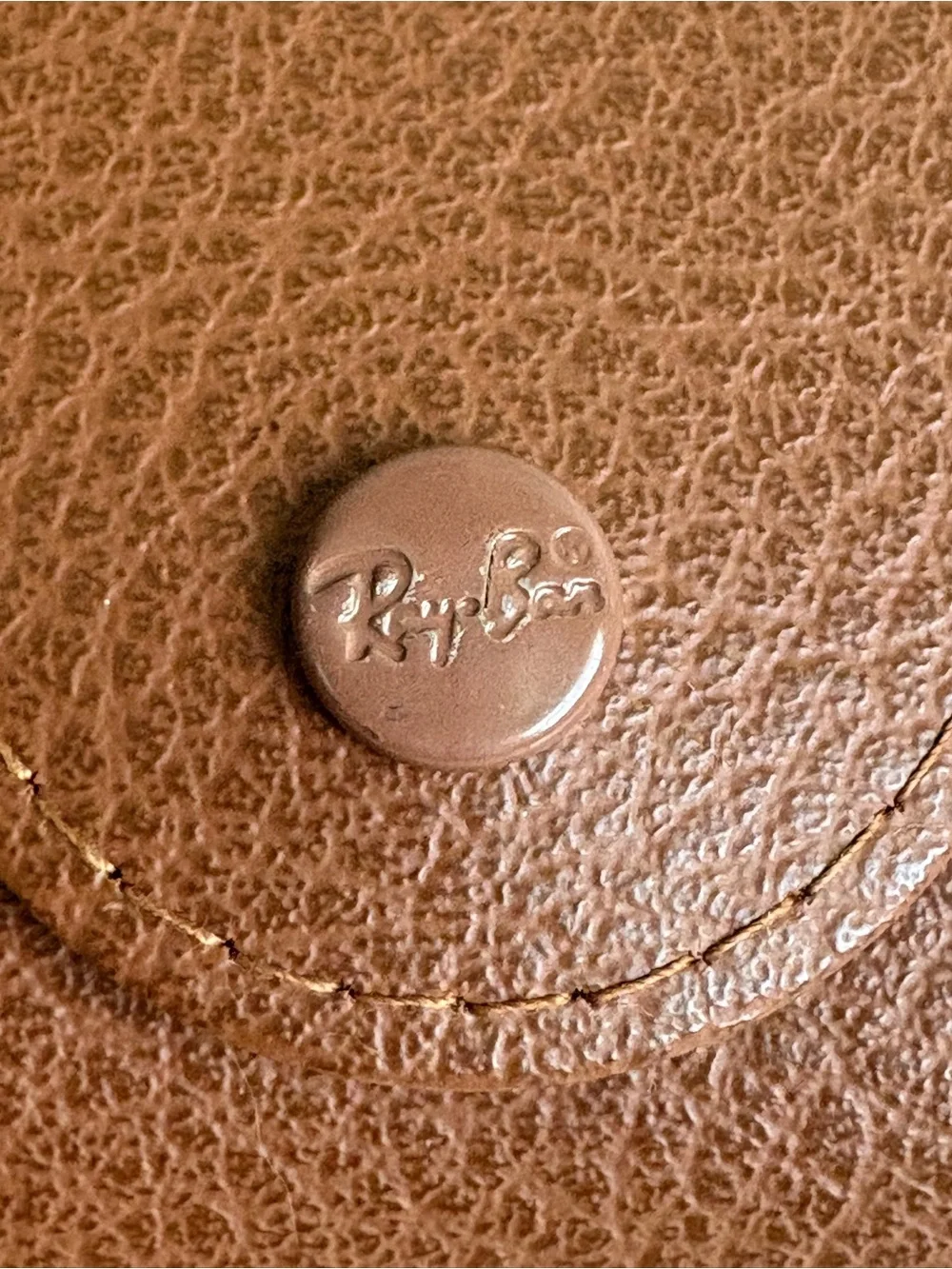 Ray-Ban Brown Leather Sunglasses Case EXCELLENT CONDITION Designer Travel Sporty